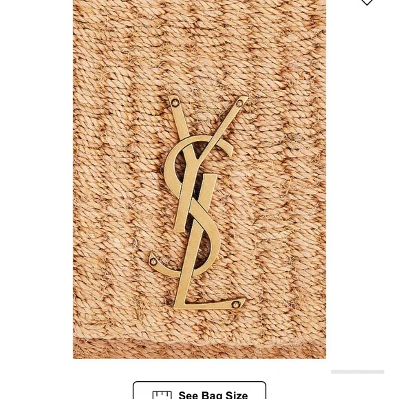 YSL Saint Laurent Raffia Bag - Picture 9 of 9